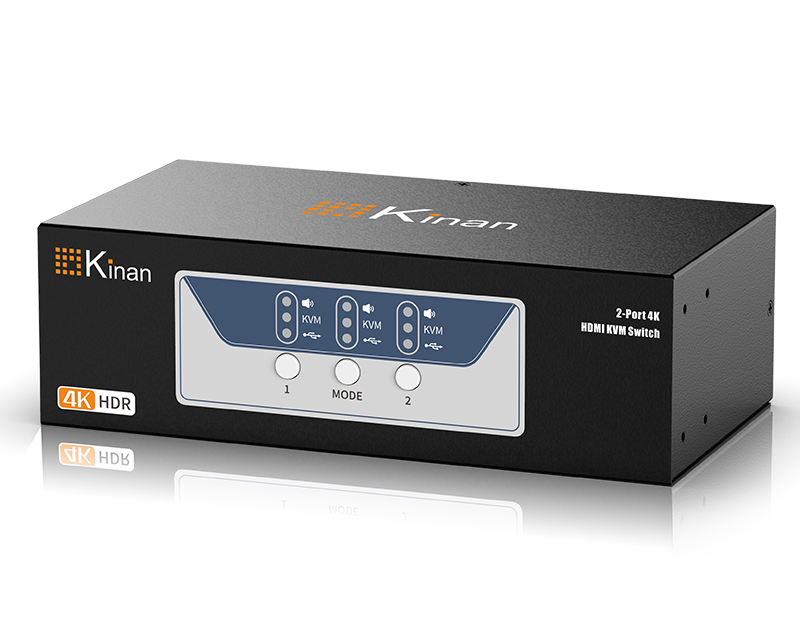 2-Port 4K USB2.0 HDMI Dual Display KVM Switch
