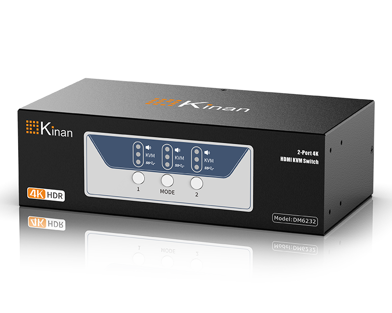 2-Port 4K USB3.0 HDMI Dual Display KVM Switch