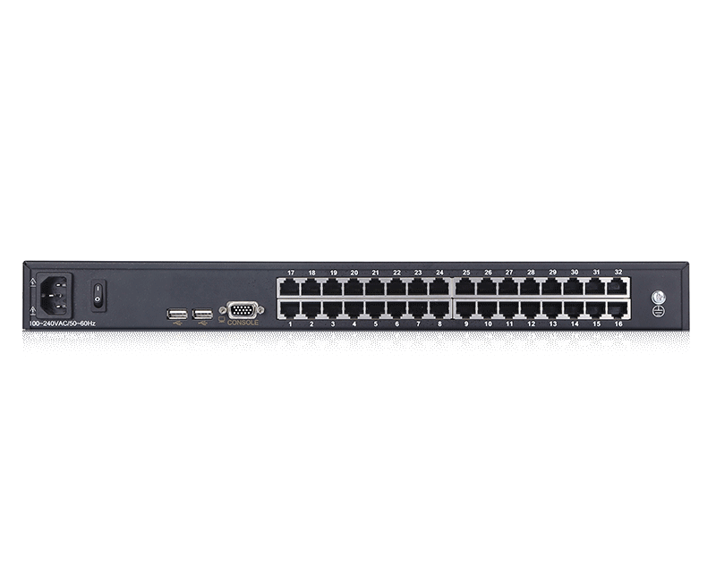 Rack Mount 32 port USB CAT5 KVM Switch