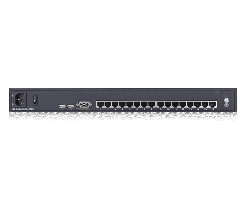 Rack Mount 16 port USB CAT5 KVM Switch