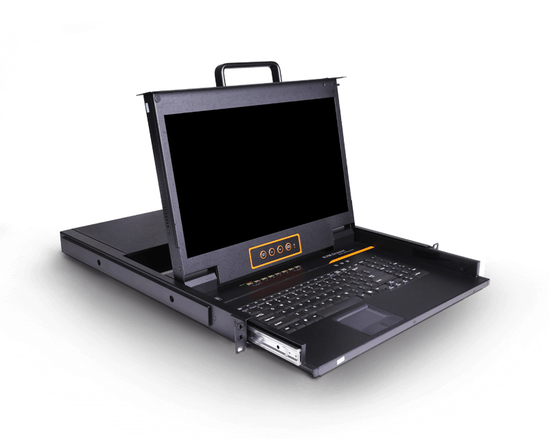 17.3” 16 Port CAT5 LCD KVM over IP Switch 1-Local / 1-Remote Access