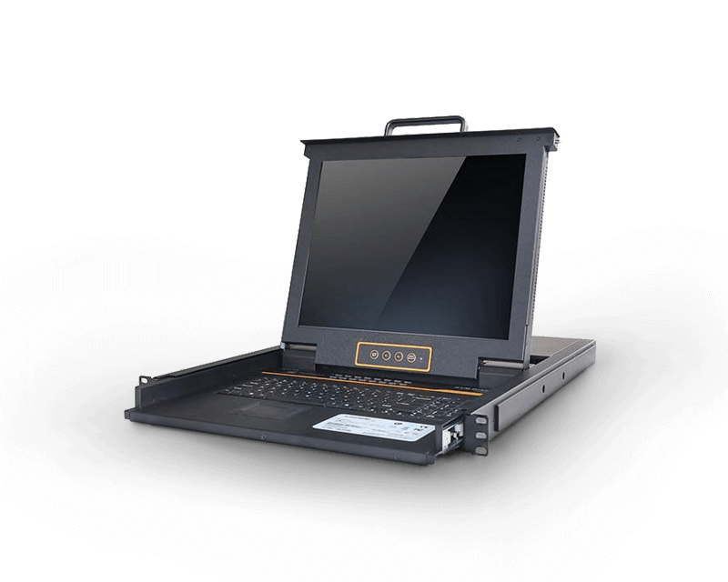 Single Rail 17” 8 Port USB VGA LCD KVM Console