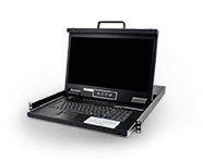 18.5 인치 8 포트 USB-PS/2 VGA와이드 스크린FHD LCD KVM 스위치 (DXW)