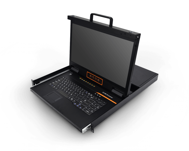 8-Port Short Depth CAT5 18.5” Widescreen LCD KVM Switch