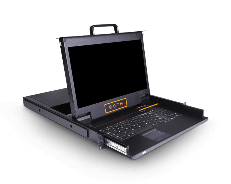 1U Rackmount 17.3” widescreen HDMI LCD KVM Console
