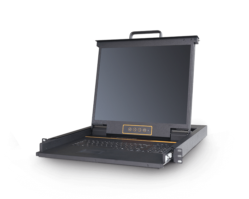 1U Rackmount 19” HDMI LCD KVM Console