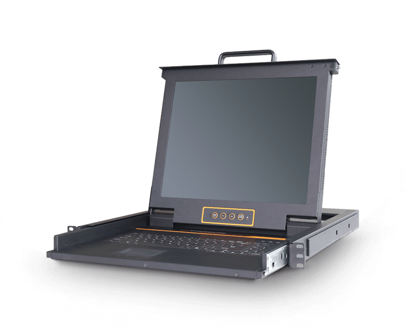 1U Rackmount 17” HDMI LCD KVM Console