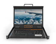 짧은 깊이 18.5”와이드 스크린 LCD 콘솔 (VGA / DVI / HDMI / DP)