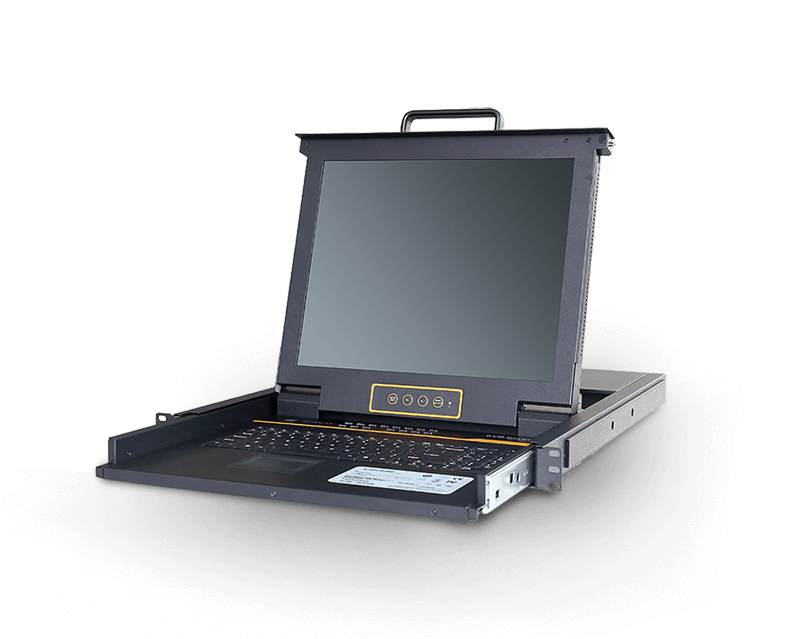 17＂ 32-Port CAT5 LCD KVM over IP Switch 1-Local / 1-Remote Access