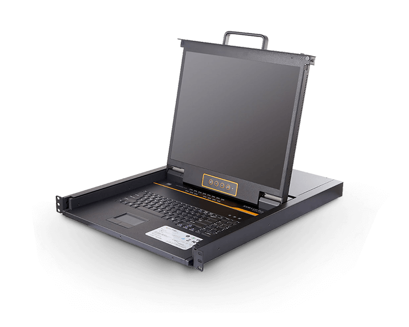 19＂ 24-Port CAT5 LCD KVM over IP Switch 1-Local / 1-Remote Access