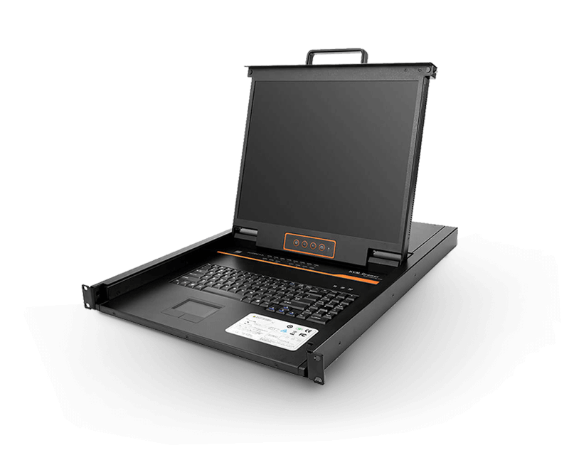 19＂ 32 Port CAT5 LCD KVM over IP Switch 1-Local / 1-Remote Access