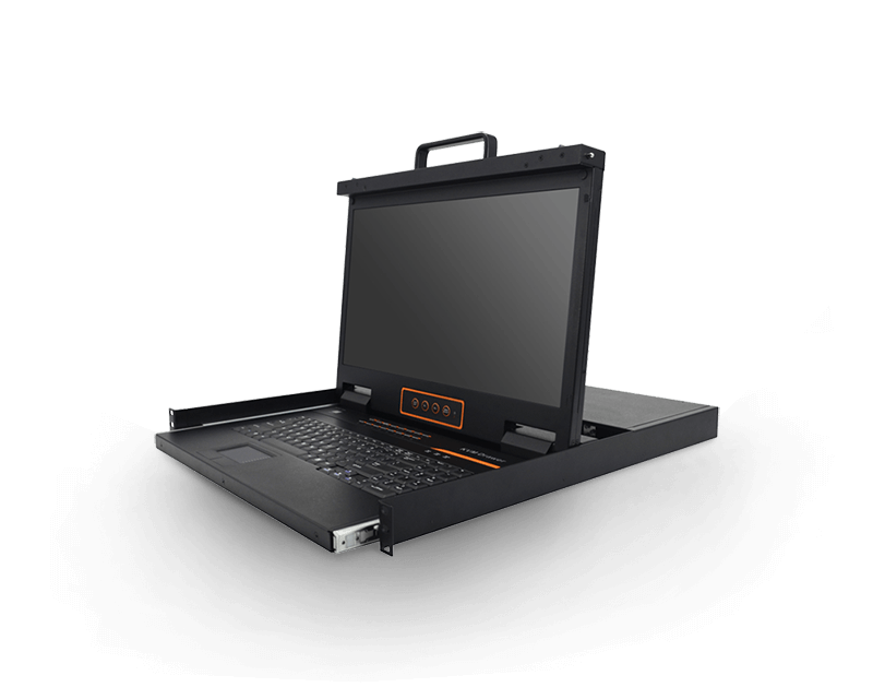 18.5'' 32 Port Cat5 LCD KVM Console-1 Local 1Remote Access