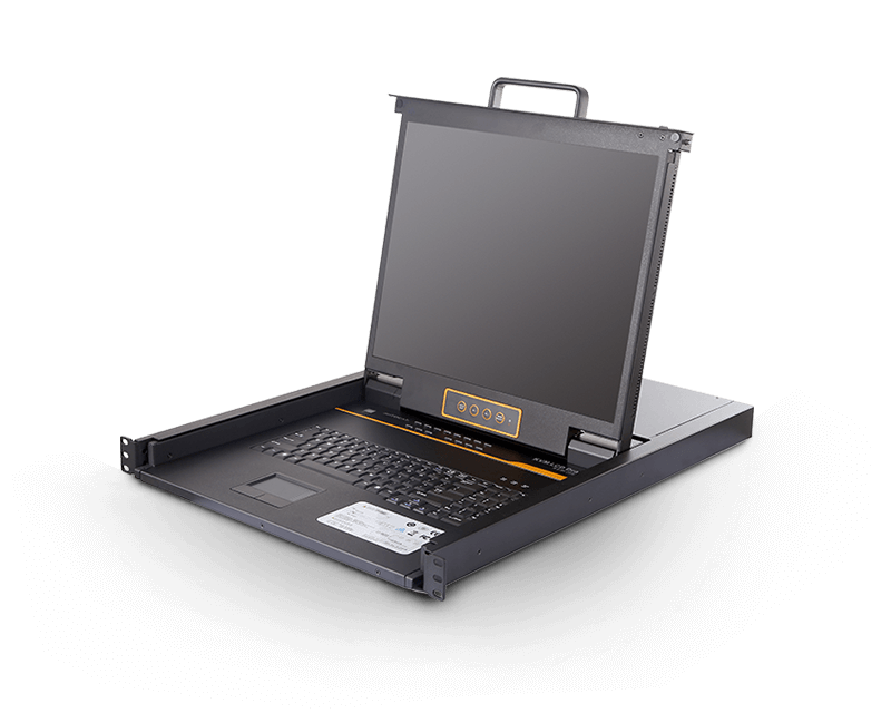 17＂ 24 Port CAT5 LCD KVM over IP Switch 1-Local / 2-Remote Access