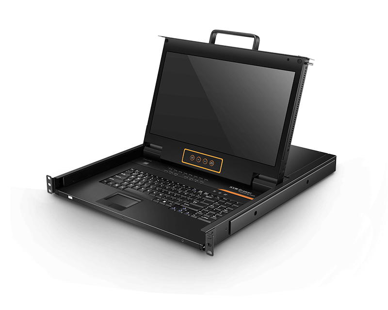 17.3” 24 Port CAT5 LCD KVM over IP Switch 1-Local / 2-Remote Access